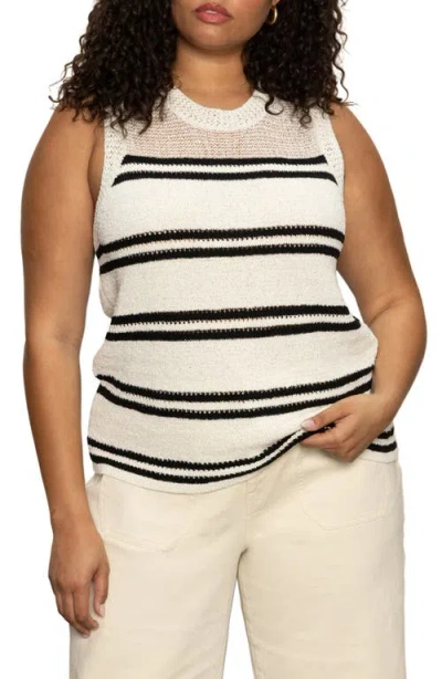 Sanctuary Waves Of Summer Sleeveless Sweater In Neutral