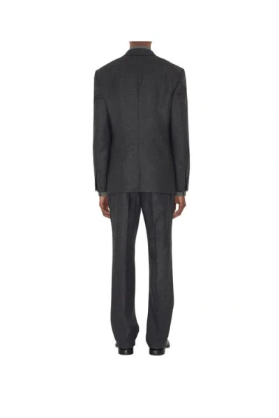 Burberry Check Wool Cashmere Tailored Jacket In Green