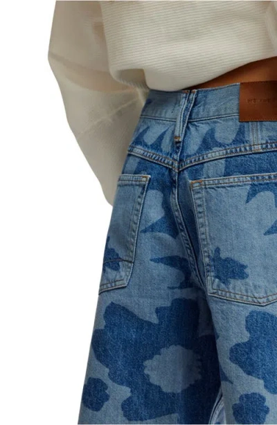 Free People Montana Denim Bermuda Shorts In Blue