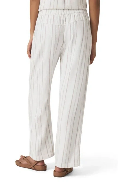 Splendid Layla Stripe Pants In White