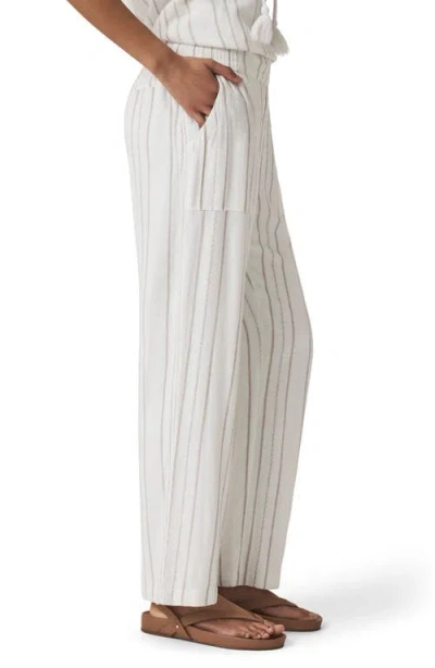 Splendid Layla Stripe Pants In White