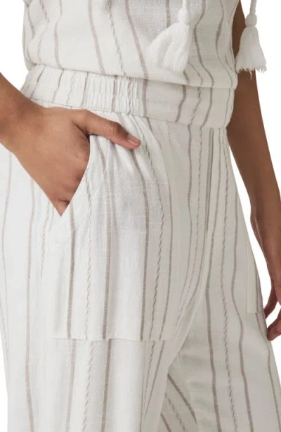 Splendid Layla Stripe Pants In White