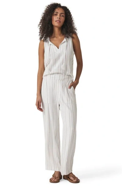 Splendid Layla Stripe Pants In White