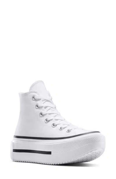 Converse Gender Inclusive Chuck Taylor All Star Lift Double Stack High Top Platform Sneaker In White