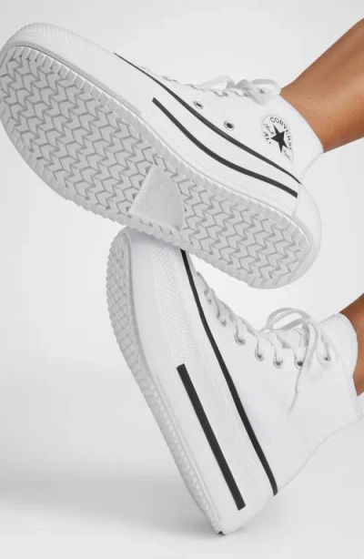 Converse Gender Inclusive Chuck Taylor All Star Lift Double Stack High Top Platform Sneaker In White