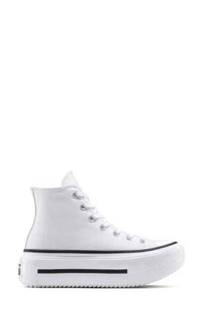 Converse Gender Inclusive Chuck Taylor All Star Lift Double Stack High Top Platform Sneaker In White