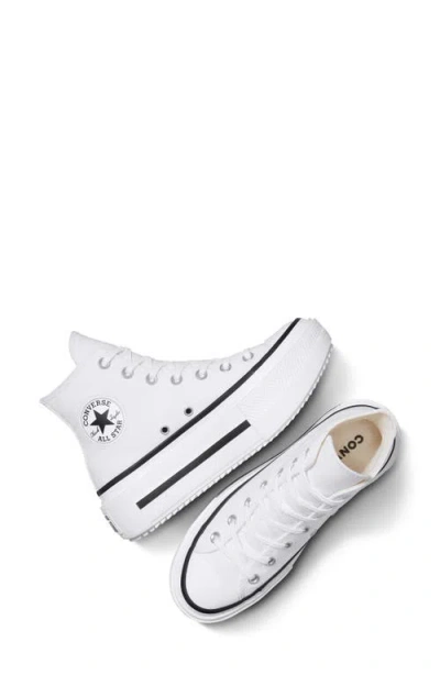 Converse Gender Inclusive Chuck Taylor All Star Lift Double Stack High Top Platform Sneaker In White