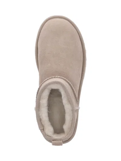 Ugg Classic Ultra Mini Ankle Boots In Neutral