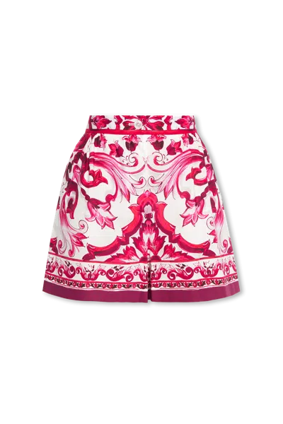 Dolce & Gabbana High-rise Shorts In Pink