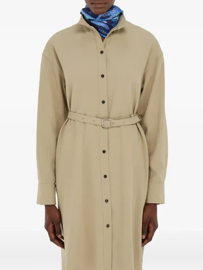 Ferragamo Patchwork Printed Silk Scarf In Blue