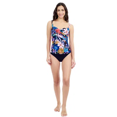 Profile By Gottex Melody Printed Sweetheart Twist Front Tankini