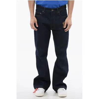 Off-white Embroidered Flare-fit 90slogo Jeans