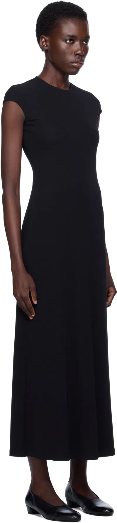 Totême Toteme Jersey Long Dress In Black