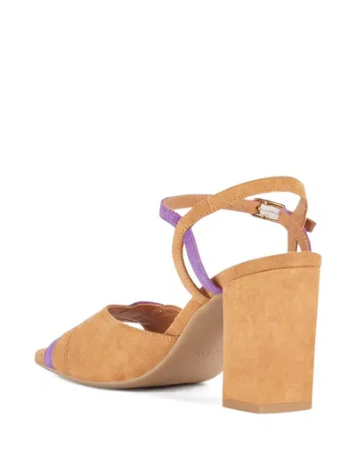 Geox 80mm Block-heel Open-toe Sandals In Multi