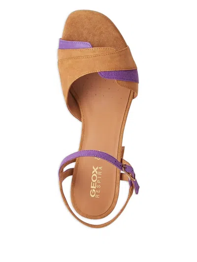 Geox 80mm Block-heel Open-toe Sandals In Multi