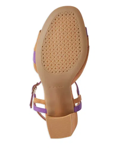 Geox 80mm Block-heel Open-toe Sandals In Multi