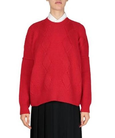 Junya Watanabe Wool Sweater In Rosso