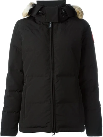 Canada Goose 'chelsea' Padded Hooded Parka In Black