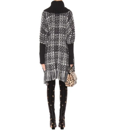 Shop Dolce & Gabbana Wool, Cashmere And Cotton-blend Poncho