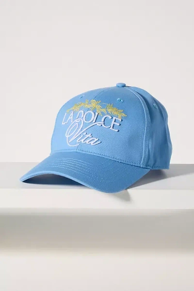 Coney Island Picnic Script Baseball Cap In Blue