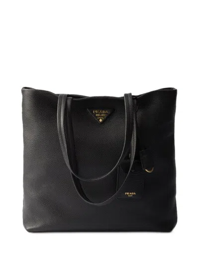 Prada Large Leather Tote Bag