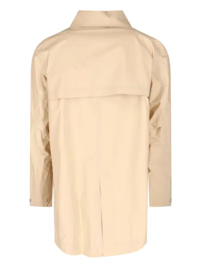 K-way Three-layer Poplin Coat In Brown