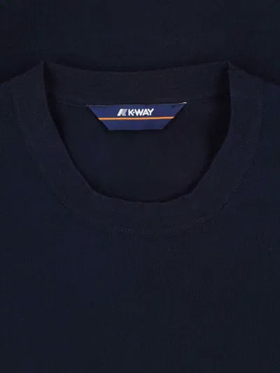 K-way Neckline Crew Short Sleeves In Brown