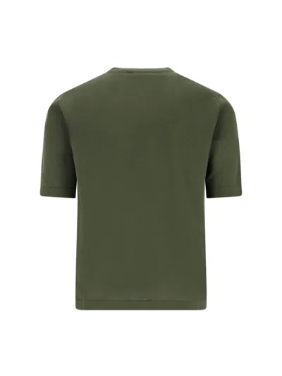 K-way Neckline Crew Short Sleeves In Green