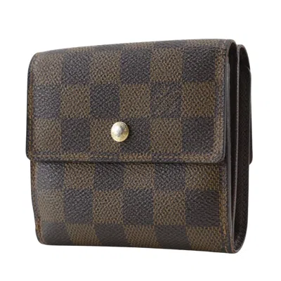 Pre-owned Louis Vuitton Brown Damier Canvas Wallet (bi-fold) ()