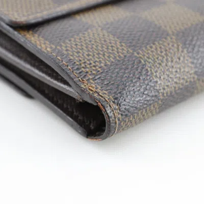 Pre-owned Louis Vuitton Brown Damier Canvas Wallet (bi-fold) ()
