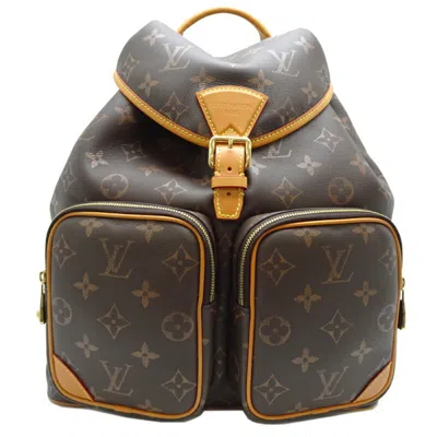 Pre-owned Louis Vuitton Brown Leather Backpack ()