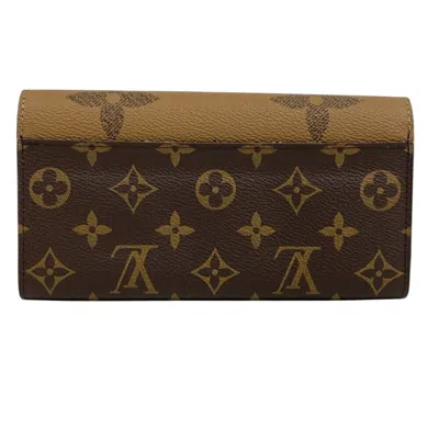 Pre-owned Louis Vuitton Brown Leather Wallet (tri-fold) ()