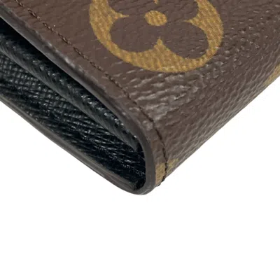 Pre-owned Louis Vuitton Brown Leather Wallet (tri-fold) ()