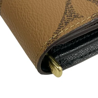 Pre-owned Louis Vuitton Brown Leather Wallet (tri-fold) ()
