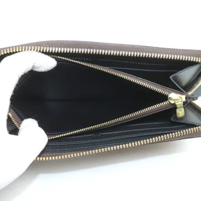 Pre-owned Louis Vuitton Brown Monogram Reverse Monogram Reverse Long Wallet (bi-fold) ()