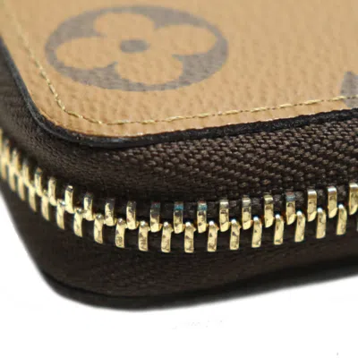 Pre-owned Louis Vuitton Brown Monogram Reverse Monogram Reverse Long Wallet (bi-fold) ()