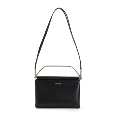 Giorgio Armani Shoulder Bag Leather Adjustable Strap