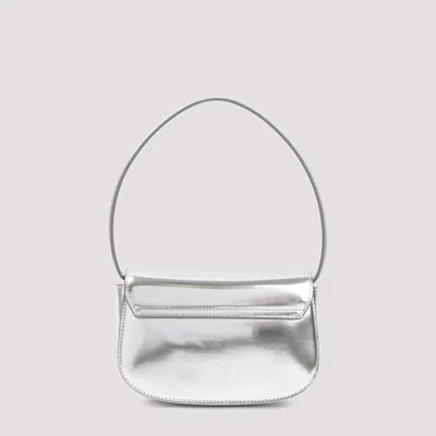 Diesel Silver Leather Handbag