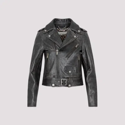 Golden Goose Leather Biker Jacket Clothing