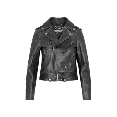 Golden Goose Leather Biker Jacket Clothing