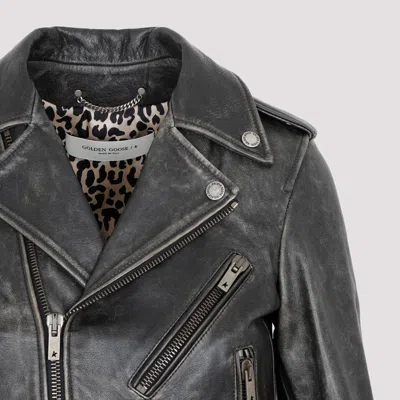 Golden Goose Leather Biker Jacket Clothing