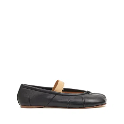 Maison Margiela Lamb Leather Ballerinas With Delicate Instep Strap