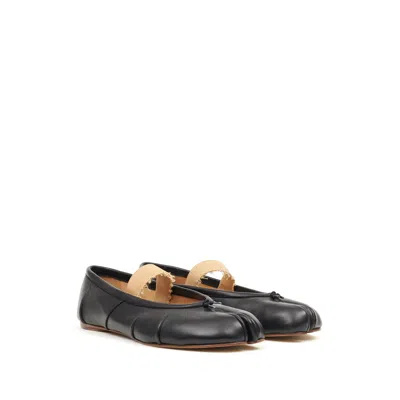 Maison Margiela Lamb Leather Ballerinas With Delicate Instep Strap