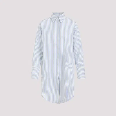 Victoria Beckham Yellow Chamomile Organic Cotton Wrap Front Blouse