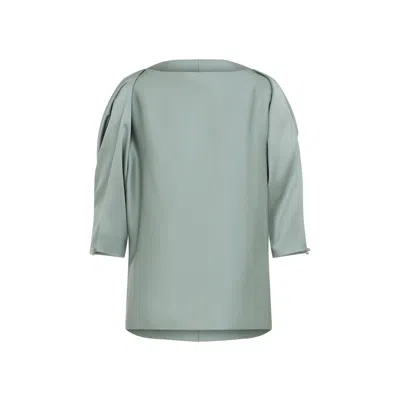 Lanvin Relaxed Silhouette Top With Button Closure In Green