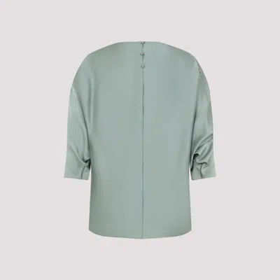 Lanvin Relaxed Silhouette Top With Button Closure In Green