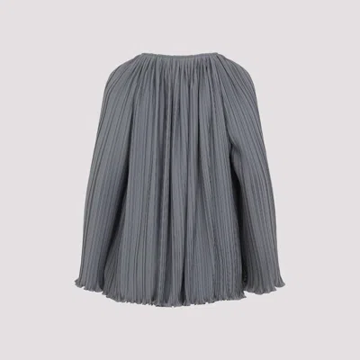 Lanvin Flowing Blouse With Intricate Pleating And Tie Closure