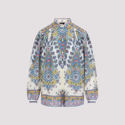 Etro Paisley Cotton And Silk Shirt