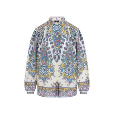 Etro Paisley Cotton And Silk Shirt