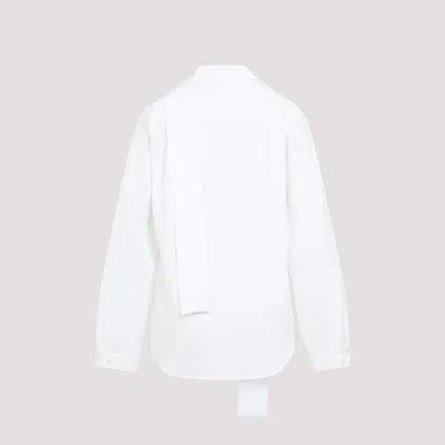 Alaïa Elegant Cotton Scarf Blouse For Women